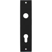 Intersteel Kortschild rechthoekig profielcilindergat 72mm - mat zwart