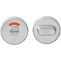 Intersteel Rozet met toilet-/badkamersluiting 5mm plat verdekt 53x5mm - RVS