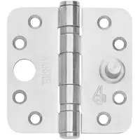 Intersteel Kogellagerscharnier Rondhoek 89x89 RVS SKG***