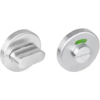 Intersteel Rozet met toilet-/badkamersluiting met venster 6mm stift 53x8mm - RVS
