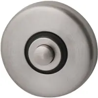 Hardbrass Beldrukker PBA rond - RVS