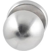Hardbrass Knopkruk Sfera op rond rozet - RVS