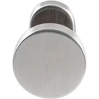 Hardbrass Knopkruk Piano op ovaal rozet - RVS