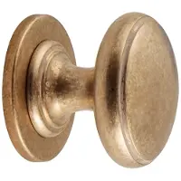 Hardbrass Voordeurknop Pragma - messing getrommeld