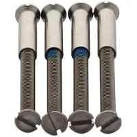 Intersteel 4 patentboutjes m4x38mm met hulsjes m4 - RVS