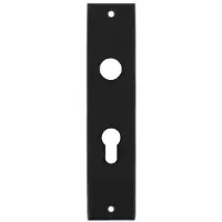 Intersteel Kortschild rechthoekig profielcilindergat 55mm - mat zwart