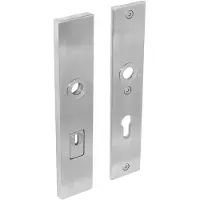 Intersteel Veiligheidsschilden SKG3 rechthoekig doorgaand PC92mm kerntrekbeveiliging - RVS