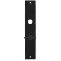Intersteel Kortschild rechthoekig met toilet-/badkamersluiting 63/8mm - mat zwart