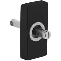Intersteel Basisplaat rechthoekig tbv raamkruk draaikiep hals ø16mm - mat zwart