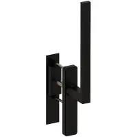 Hardbrass Hefschuifdeurgreep Phoenix enkel blind - zwart