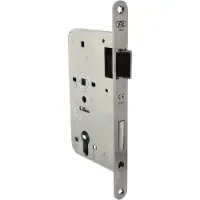 P & E P+E Dag- en nachtslot profielcilindergat 72mm DIN rechts met rvs geborstelde voorplaat 235x20mm