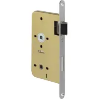 P & E P+E Vrij- en bezetslot WC72mm DIN links met rvs geborstelde voorplaat 235x20mm