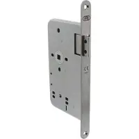 P & E P+E Loopslot DIN rechts met rvs geborstelde voorplaat 235x20mm