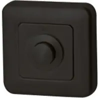 Hardbrass Beldrukker Qbe vierkant - puurzwart
