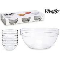 Vivalto Sauskom Transparant Glas (6 Onderdelen)