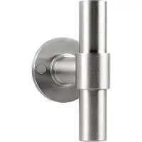 Formani Piet Boon ONE PBT100V massieve voordeurknop vast op rozet - mat RVS