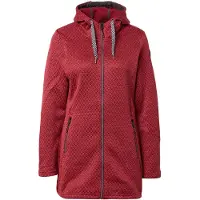 Killtec dames wintervest lang wijnrood - maat 42