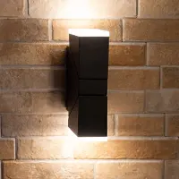 LumenXL Verstelbare wandlamp Michael 2-lichts - zwart