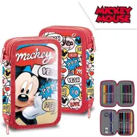 Disney gevuld etui - 28 stuks - Mickey rood