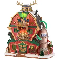Lemax Kersthuisje Santa's Reindier Training Academy (rendierschool) 22,8 X 12 X 24,5 Cm