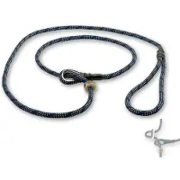 Mystique moxon jachtlijn met Dubbele Stop 6 mm - 150 cm Blauw/Beige