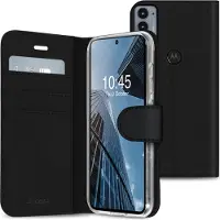 Accezz Wallet Softcase Bookcase voor de Motorola Edge 20 - Zwart
