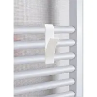 Primanova Handdoek Kleding Haak voor Radiator 2 Stuks | Hanger voor Badhanddoek | Wit