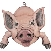 Clayre & Eef Wanddecoratie varken 57*54*5 cm