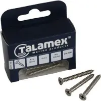 Talamex Plate Flat Phillips Head 6 Units Zwart 4.8 x 25 mm