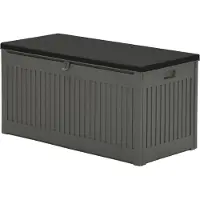 Garden Impressions Primo kussenbox kunststof 270l 109x51 cm donker zwart