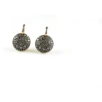Sophie model Rondo oorringen in zilver roze verguld wit