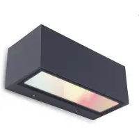 Lutec Connect Wandlamp Gemini Antraciet 13w