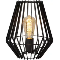 Lucide REDA - Tafellamp - 1xE27 - Zwart