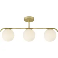 Nordlux Design plafondlamp Grant messing 3-lichts