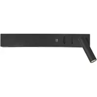 Lyora Bedlampje Vida rechts zwart met usb