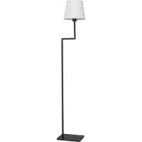 Lyora Vloerlamp Savona zwart met witte kap
