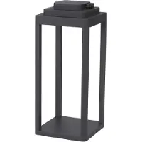 Nova Luce Strakke tafellamp Figi antraciet 35cm