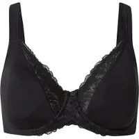 Triumph Niet voorgevormde bh Modern Lace+Cotton | Maat: 80D | Kleur: Zwart