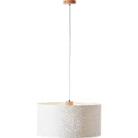Brilliant Hanglamp Galance Hanglamp 1 fitting hout licht/wit (1 stuk)
