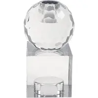 Present Time Kandelaar Crystal Art vierkant | Present Time glas transparant 5.9000000953674316x12.5x5.9000000953674316 cm kandelaars | NADUVI