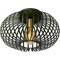 Lucide MANUELA - Plafonnière - Ø 39,5 cm - 1xE27 - Groen