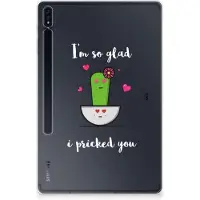 B2Ctelecom Samsung Galaxy Tab S7 Plus | S8 Plus Tablet Back Cover Cactus Glad