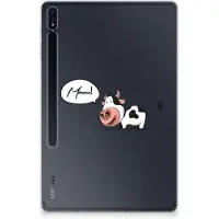 B2Ctelecom Back Cover voor Samsung Galaxy Tab S7 Plus | S8 Plus Tablet Back Cover Cow