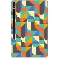 B2Ctelecom Samsung Galaxy Tab S7 Plus | S8 Plus Hippe Hoes Funky Retro