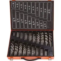 Projahn schroefboorset ECO, HSS-G, 170-delig, Ø 1-10 mm / 0,5 mm stappen, in boormagazijn