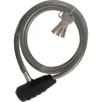 Stanley Spiraalslot | | 180 cm (Ø10 mm, 3 Sleutels)