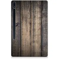B2Ctelecom Samsung Galaxy Tab S7 Plus | S8 Plus Silicone Tablet Hoes Steigerhout