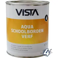 Vista Aqua Schoolbordenverf (zwart) 0,75 ltr