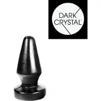 Dark Crystal Buttplug 13 x 5,5 cm - zwart