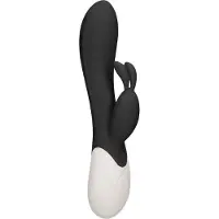 Heat Flame - Rechargeable Heating G-Spot Rabbit Vibrator - Zwart